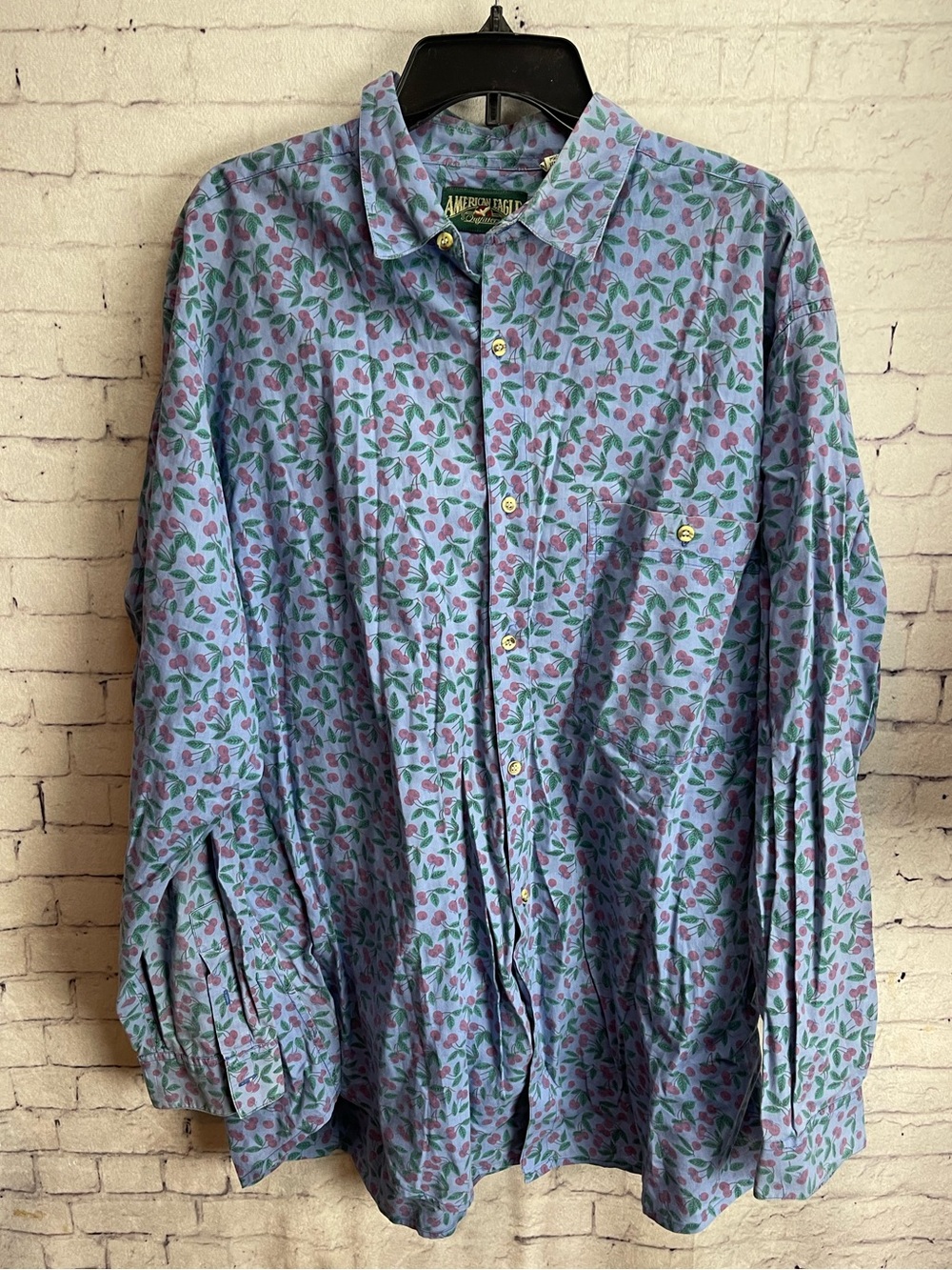 American Eagle Outfitters vintage men’s long sleeve button down shirt size XL